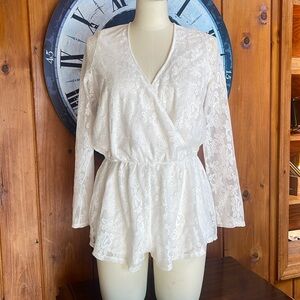 EXPRESS one-piece Wedding Shorts SZ M